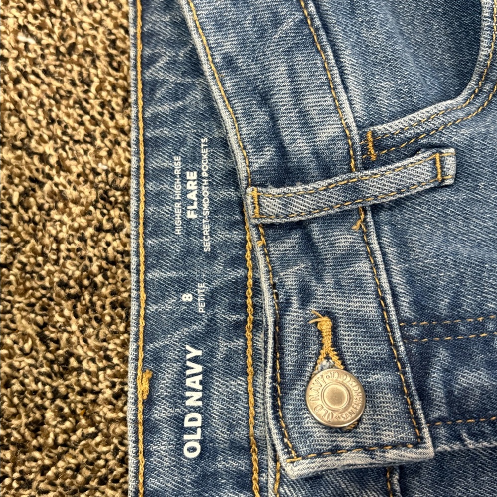 Old Navy Light Wash Flare Jeans - Picture 2 of 3